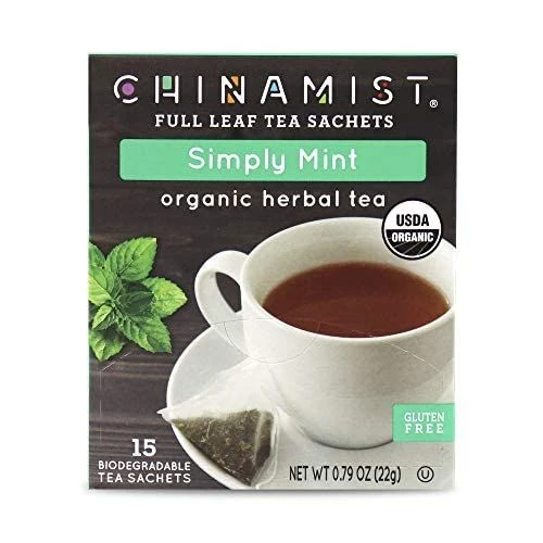 China Mist - Simply Mint Herbal Full Leaf Tea Sachet, 15 Count Box - Biodegradable And Individually Wrapped (6 Pack) 4 China Mist - Simply Mint Herbal Full Leaf Tea Sachet, 15 Count Box - Biodegradable And Individually Wrapped (6 Pack) - Image 4