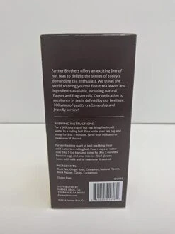 Farmer Brothers Premium: Chai Spice Hot Tea, 6/25 Ct Tea Boxes 6 Farmer Brothers Premium: Chai Spice Hot Tea, 6/25 Ct Tea Boxes -Coffee Series Store 81cikjmfhsl. sy679 1