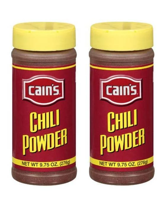 Cain's Chili Powder, 2 Bottle 9.75 Oz Each 1 Cain's Chili Powder, 2 Bottle 9.75 Oz Each