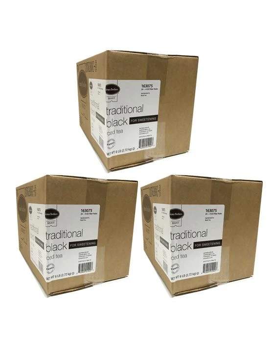 Farmer Brothers Black Iced Tea For Sweetening, 3 Boxes - 24/4 Oz 1 Farmer Brothers Black Iced Tea For Sweetening, 3 Boxes - 24/4 Oz