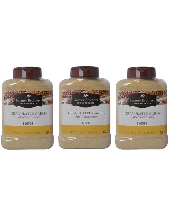 Farmer Brothers Granulated Garlic (3 Bottles/1.5 Lb Ea.) 1 Farmer Brothers Granulated Garlic (3 Bottles/1.5 Lb Ea.)