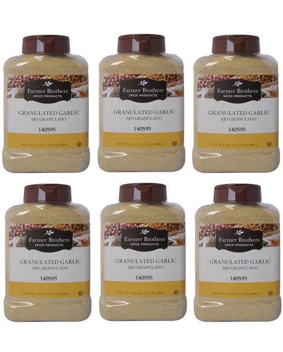 Farmer Brothers Granulated Garlic (6 Bottles/1.5 Lb Ea.) 1 Farmer Brothers Granulated Garlic (6 Bottles/1.5 Lb Ea.)