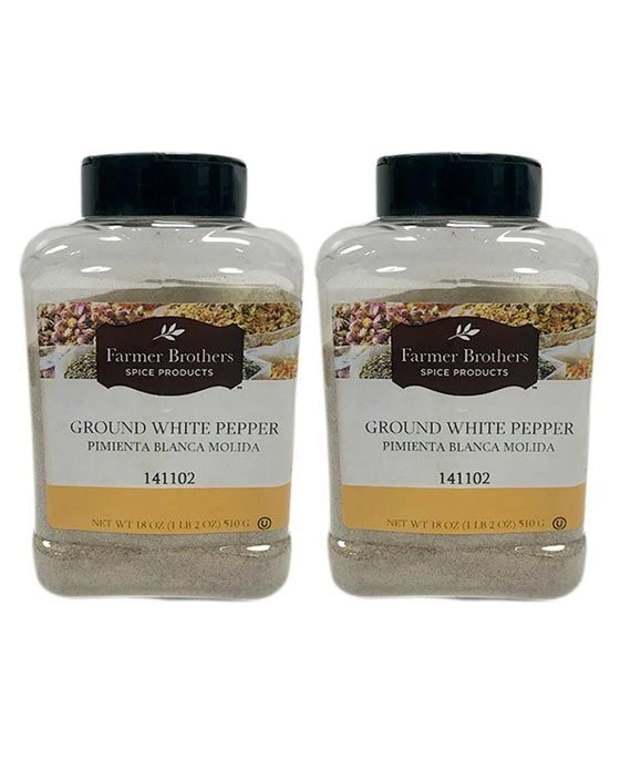 Farmer Brothers Ground White Pepper (2 Bottles/1 Lb 2 Oz Ea.) 1 Farmer Brothers Ground White Pepper (2 Bottles/1 Lb 2 Oz Ea.)