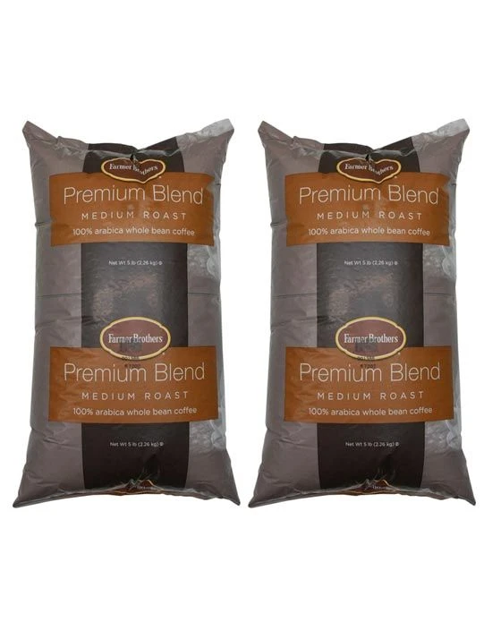 Farmer Brothers Medium Roast 100% Arabica Bean (2 Bags/5 Lbs Ea.) 1 Farmer Brothers Medium Roast 100% Arabica Bean (2 Bags/5 Lbs Ea.)