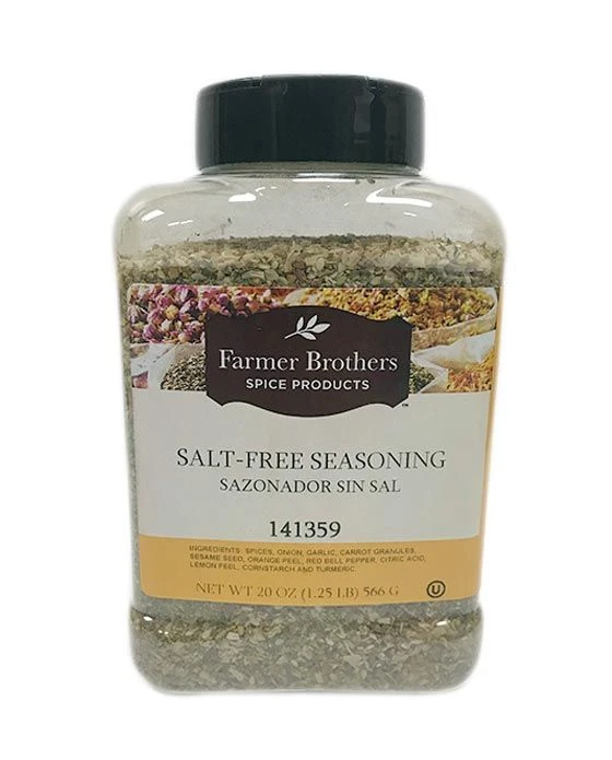 Farmer Brothers Salt-Free Seasoning (1 Bottle/1.25 Lb) 1 Farmer Brothers Salt-Free Seasoning (1 Bottle/1.25 Lb)