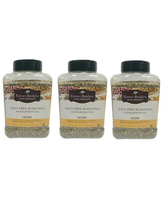 Farmer Brothers Salt-Free Seasoning (3 Bottles/1.25 Lb Ea.) 1 Farmer Brothers Salt-Free Seasoning (3 Bottles/1.25 Lb Ea.)