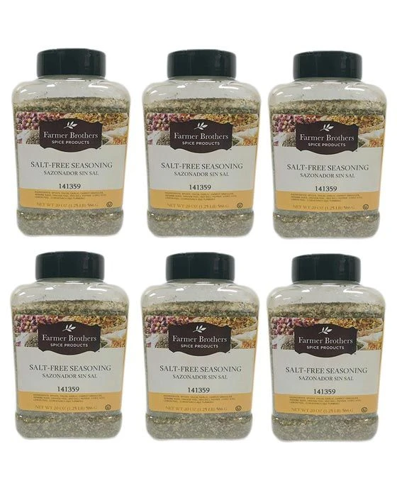 Farmer Brothers Salt-Free Seasoning (6 Bottles/1.25 Lb Ea.) 1 Farmer Brothers Salt-Free Seasoning (6 Bottles/1.25 Lb Ea.)
