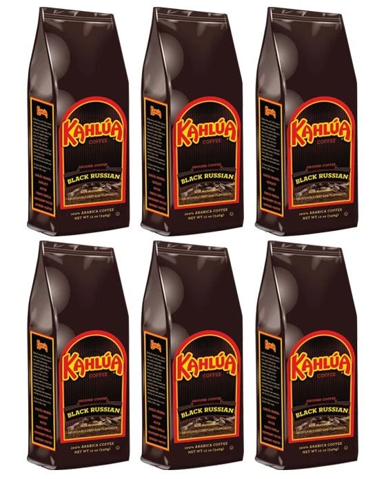 Kahlua Black Russian Gourmet Ground Coffee (6 Bags/12 Oz) 1 Kahlua Black Russian Gourmet Ground Coffee (6 Bags/12 Oz)