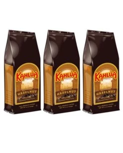 Kahlua Hazelnut Gourmet Ground Coffee (3 Bags/12 Oz)