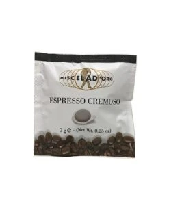 Miscela D'Oro Espresso Cremoso (Single) - 4 X 150 Pods 600 Total (Regular)