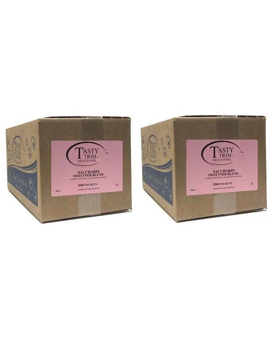 Tasty Trim Saccharin (Pink Sugar Substitute), 2 Boxes (2,000 Packets Ea.) 1 Tasty Trim Saccharin (Pink Sugar Substitute), 2 Boxes (2,000 Packets Ea.)