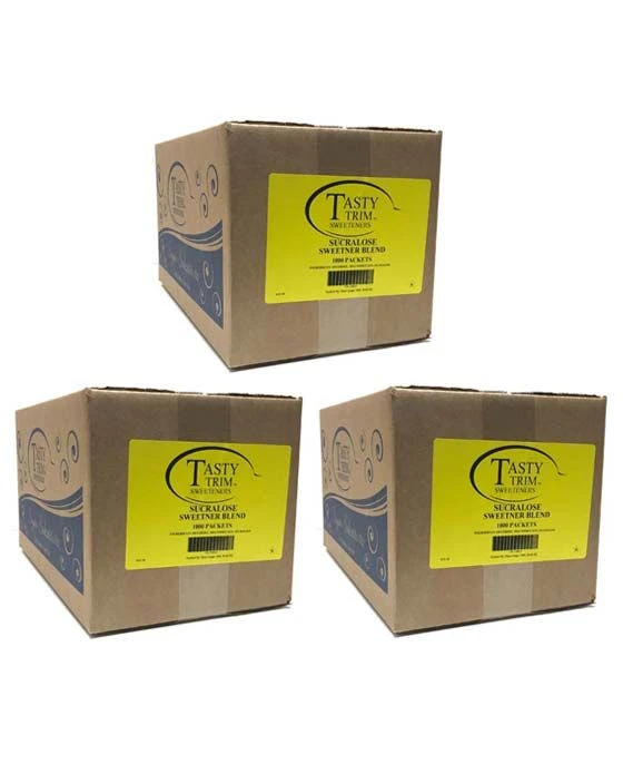 Tasty Trim Sucralose (Yellow Sugar Substitute), 3 Boxes (1,000 Packets Ea.) 1 Tasty Trim Sucralose (Yellow Sugar Substitute), 3 Boxes (1,000 Packets Ea.)