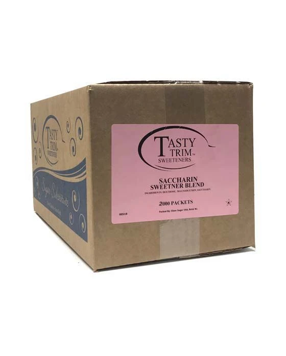 Tasty Trim Saccharin (Pink Sugar Substitute), 1 Box (2,000 Packets) 1 Tasty Trim Saccharin (Pink Sugar Substitute), 1 Box (2,000 Packets)