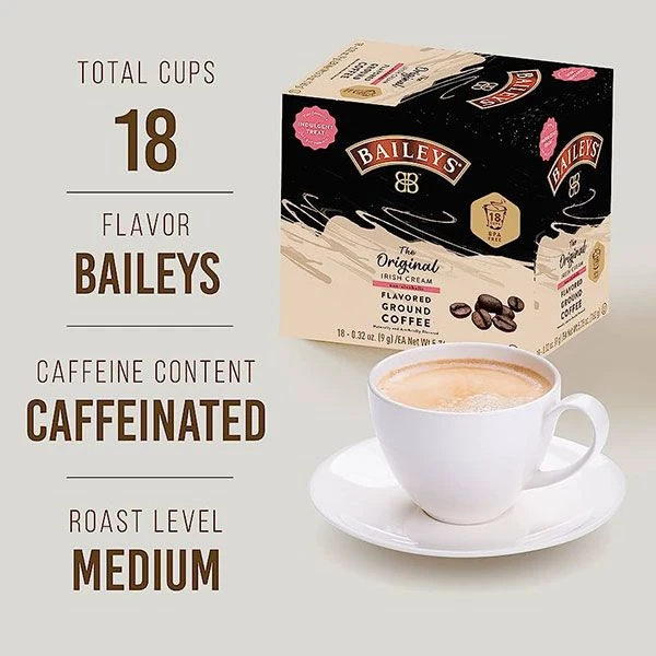 Baileys Bailey's, The Original Irish Cream Flavored Coffee, 4/18 Single Serve Cups 3 Baileys Bailey's, The Original Irish Cream Flavored Coffee, 4/18 Single Serve Cups - Image 3