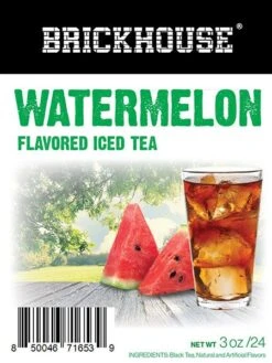 Brickhouse Watermelon Flavored Iced Tea, 24/3 Oz Packets, Loose Leaf With Filters