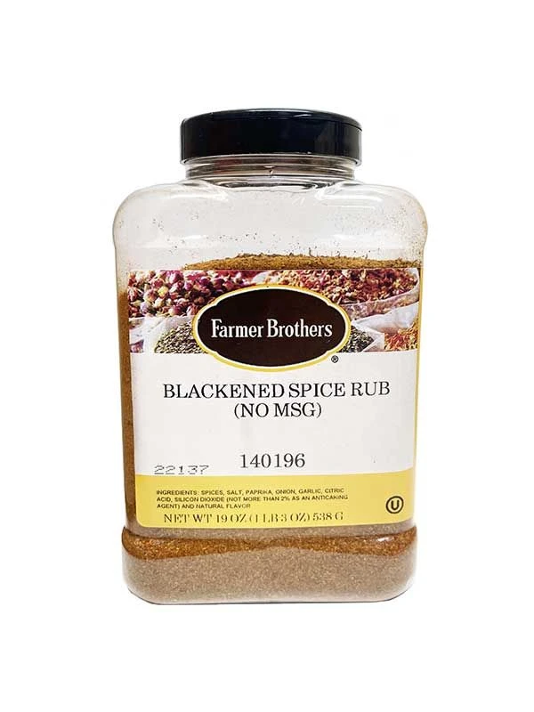 Farmer Brothers Blackened Spice Rub (No MSG), 1 Lb 3 Oz 1 Farmer Brothers Blackened Spice Rub (No MSG), 1 Lb 3 Oz