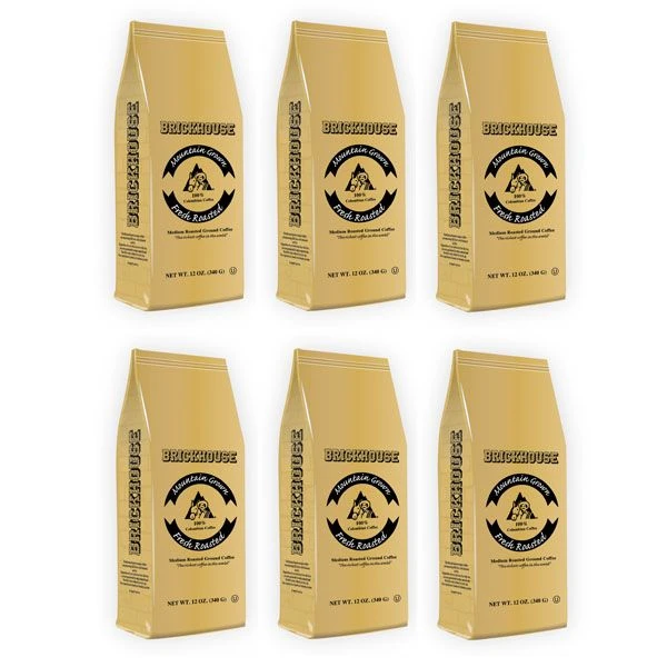 Brickhouse 100% Colombian Ground Coffee, 6/12 Oz Bags 1 Brickhouse 100% Colombian Ground Coffee, 6/12 Oz Bags