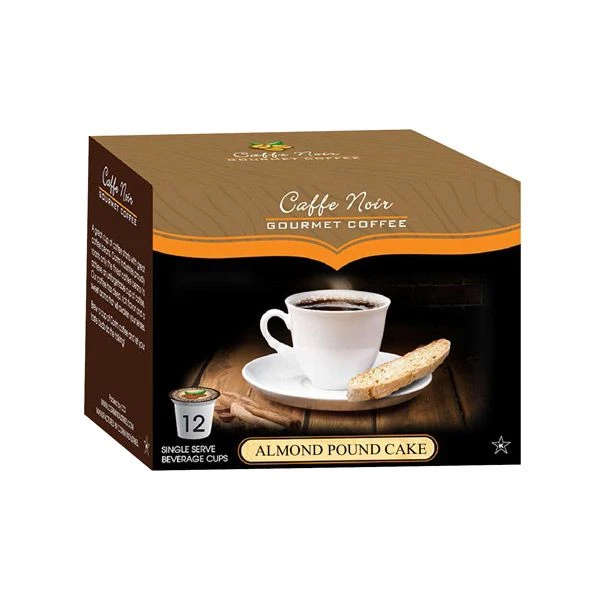 Caffe Noir Gourmet Coffee Almond Pound Cake, Single Serve Beverage Cups, 6 Box 12 Count Each 2 Caffe Noir Gourmet Coffee Almond Pound Cake, Single Serve Beverage Cups, 6 Box 12 Count Each - Image 2