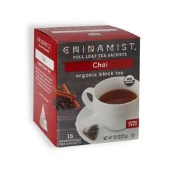 Coffee Series Store -Coffee Series Store china mist chai organic black full leaf tea sachet 15 count box 1