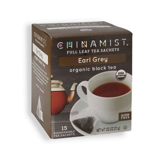 China Mist - Earl Grey Organic Black Full Leaf Tea Sachet, 2 Boxes 15 Count Each 2 China Mist - Earl Grey Organic Black Full Leaf Tea Sachet, 2 Boxes 15 Count Each - Image 2