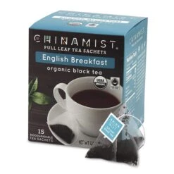 China Mist - English Breakfast Organic Black Full Leaf Tea Sachet, 4 Boxes 15 Count Each 7 China Mist - English Breakfast Organic Black Full Leaf Tea Sachet, 4 Boxes 15 Count Each -Coffee Series Store china mist english breakfast organic black full leaf tea sachet 15 cnt 1box 1 1