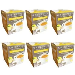 Coffee Series Store 38 China Mist - Lemon Ginger Organic Green Tea Sachet, 6 Boxes 15 Count Each
