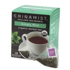 Coffee Series Store -Coffee Series Store china mist simply mint herbal full leaf tea sachet 15 count box1 1