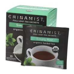 China Mist - Simply Mint Herbal Full Leaf Tea Sachet, 2 Boxes 15 Count Each -Coffee Series Store china mist simply mint herbal full leaf tea sachet 15 count box 2