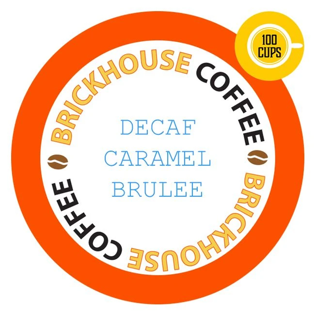 Brickhouse Single Serve Coffee, Decaf Caramel Brulee, 100 Count 1 Brickhouse Single Serve Coffee, Decaf Caramel Brulee, 100 Count