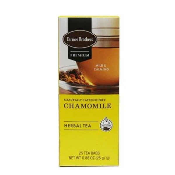Farmer Brothers Premium: Chamomile Hot Tea, 6/25 Ct Tea Boxes 2 Farmer Brothers Premium: Chamomile Hot Tea, 6/25 Ct Tea Boxes - Image 2