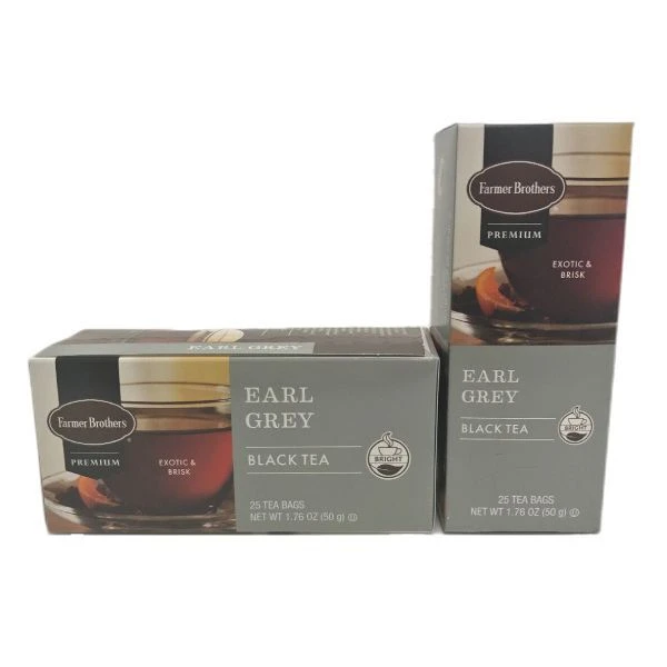 Farmer Brothers Premium: Earl Grey Hot Tea, 2/25 Ct Tea Boxes 2 Farmer Brothers Premium: Earl Grey Hot Tea, 2/25 Ct Tea Boxes - Image 2