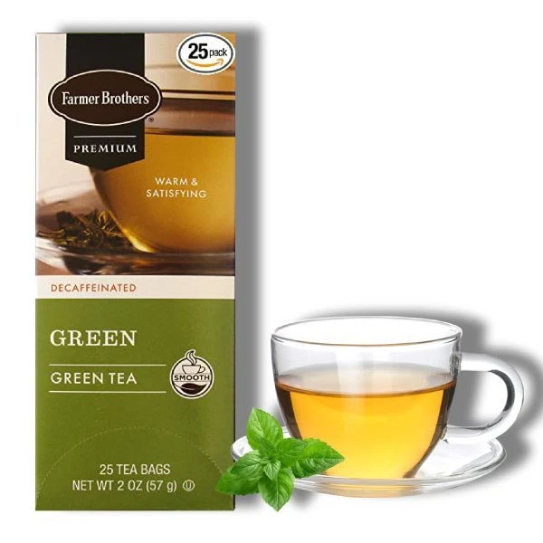 Farmer Brothers Premium: Decaf Green Tea, 6/25 Ct Tea Boxes 2 Farmer Brothers Premium: Decaf Green Tea, 6/25 Ct Tea Boxes - Image 2