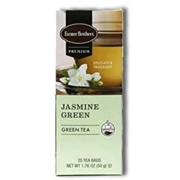 Farmer Brothers Premium Jasmine Green Hot Tea, 2/25 Ct Tea Boxes 2 Farmer Brothers Premium Jasmine Green Hot Tea, 2/25 Ct Tea Boxes - Image 2