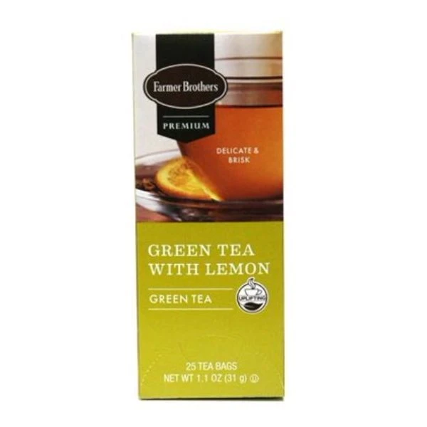 Farmer Brothers Premium: Green Tea With Lemon, 2/25 Ct Tea Boxes 2 Farmer Brothers Premium: Green Tea With Lemon, 2/25 Ct Tea Boxes - Image 2