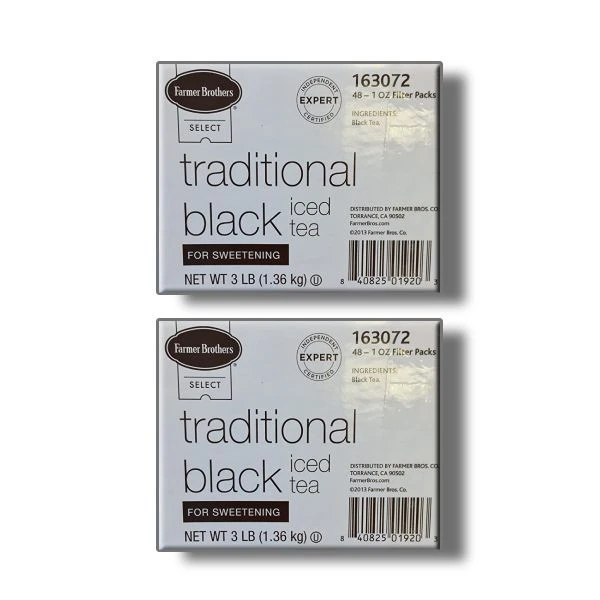 Farmer Brothers Black Iced Tea For Sweetening, 2 Boxes - 48/1 Oz 2 Farmer Brothers Black Iced Tea For Sweetening, 2 Boxes - 48/1 Oz - Image 2