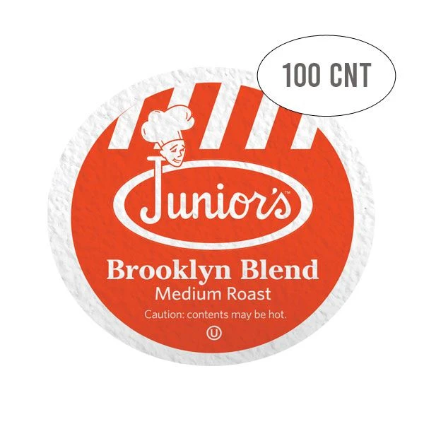 Junior's Most Fabulous Brooklyn Blend, Medium Roast Single Single Serve 100 Ct 1 Junior's Most Fabulous Brooklyn Blend, Medium Roast Single Single Serve 100 Ct