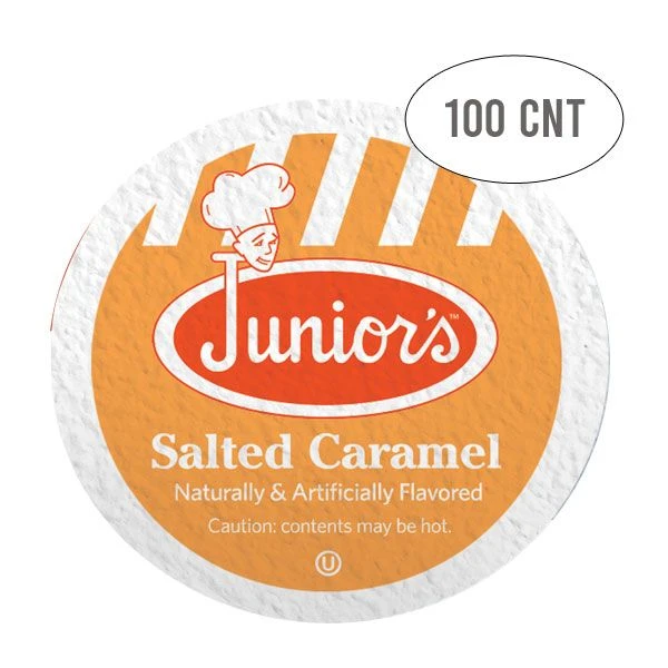 Junior's Most Fabulous Salted Caramel, Medium Roast Single Single Serve 100 Ct 1 Junior's Most Fabulous Salted Caramel, Medium Roast Single Single Serve 100 Ct