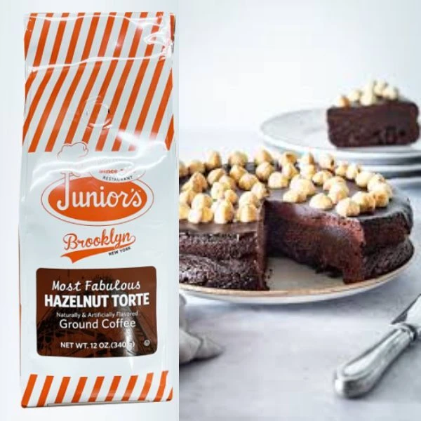 Junior's Most Fabulous Hazelnut Torte, Medium Roast Ground Coffee, 6/12 Oz Bags 2 Junior's Most Fabulous Hazelnut Torte, Medium Roast Ground Coffee, 6/12 Oz Bags - Image 2