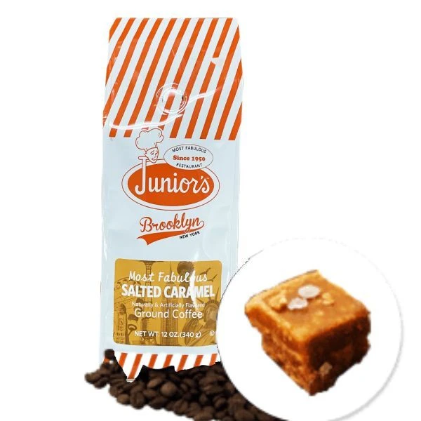 Junior's Most Fabulous Salted Caramel Ground Coffee, 6/12 Oz Bag 2 Junior's Most Fabulous Salted Caramel Ground Coffee, 6/12 Oz Bag - Image 2