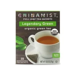 China Mist - Legendary Green Organic Black Full Leaf Tea Sachet, 15 Count Box 5 China Mist - Legendary Green Organic Black Full Leaf Tea Sachet, 15 Count Box -Coffee Series Store legendarygreen teasachet packet 1 2