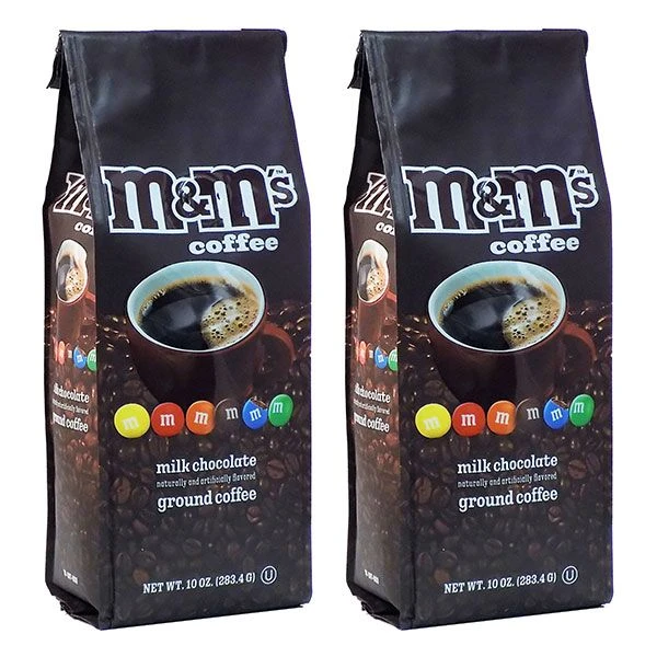 M&M's Milk Chocolate, Naturally And Artificially Flavored Ground Coffee, (2 Bags/10 Oz) 1 M&M's Milk Chocolate, Naturally And Artificially Flavored Ground Coffee, (2 Bags/10 Oz)