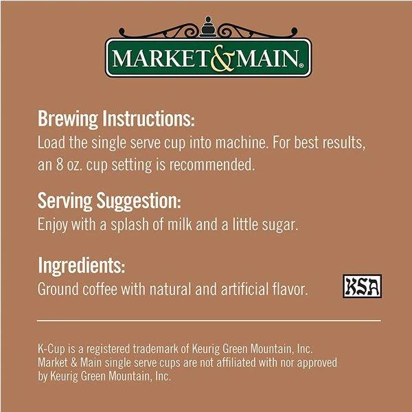 Market & Main Chocolate Peanut Butter Single Serve Coffee Cups, 2 Boxes (24 Cups) 7 Market & Main Chocolate Peanut Butter Single Serve Coffee Cups, 2 Boxes (24 Cups) - Image 7