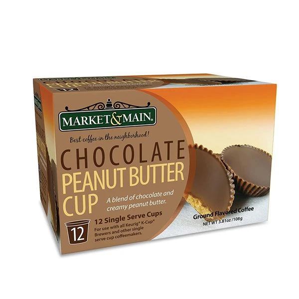 Market & Main Chocolate Peanut Butter Single Serve Coffee Cups, 2 Boxes (24 Cups) 2 Market & Main Chocolate Peanut Butter Single Serve Coffee Cups, 2 Boxes (24 Cups) - Image 2