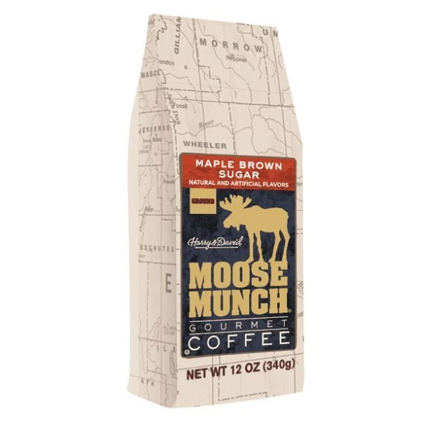 Harry & David Moose Munch Maple Brown Sugar Ground Gourmet Coffee 3 Bags (12 Oz Each) 2 Harry & David Moose Munch Maple Brown Sugar Ground Gourmet Coffee 3 Bags (12 Oz Each) - Image 2