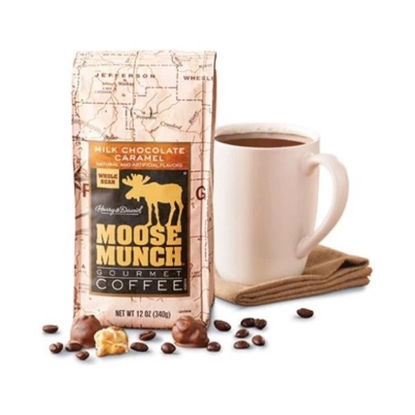 Harry & David Milk Chocolate Caramel Moose Munch Gourmet Ground Coffee 4 Bags 2 Harry & David Milk Chocolate Caramel Moose Munch Gourmet Ground Coffee 4 Bags - Image 2