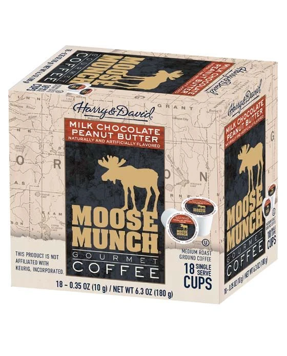 Moose Munch Milk Chocolate Peanut Butter Single Serve Cups, 4/18 Count 2 Moose Munch Milk Chocolate Peanut Butter Single Serve Cups, 4/18 Count - Image 2