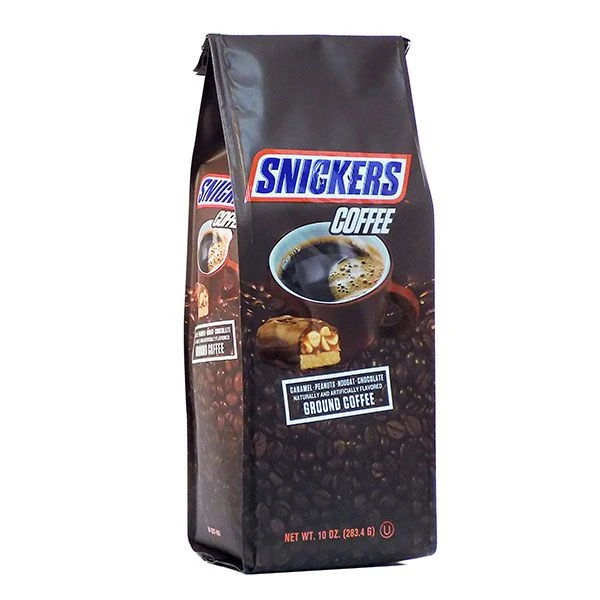 Snickers Caramel, Peanuts, Nougat And Chocolate, Naturally And Artificially Flavored Ground Coffee, 6/10 Oz Bags 2 Snickers Caramel, Peanuts, Nougat And Chocolate, Naturally And Artificially Flavored Ground Coffee, 6/10 Oz Bags - Image 2