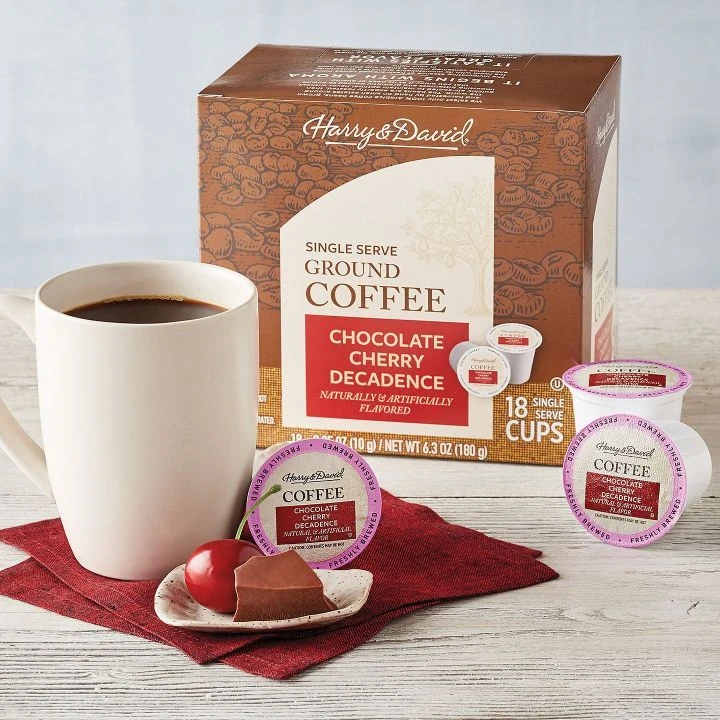 Harry & David Coffee Combo, Breakfast Blend, Chocolate Cherry Decadence 2/18 Ct Box 2 Harry & David Coffee Combo, Breakfast Blend, Chocolate Cherry Decadence 2/18 Ct Box - Image 2